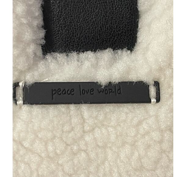 Peace Love World Black Label Sherpa Showstopper Coat Size Medium NWOT - Picture 4 of 14